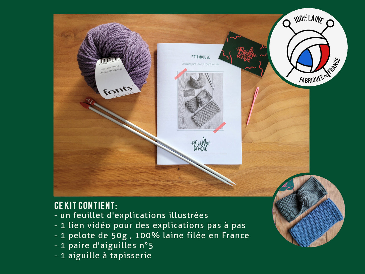 Kit de Tricot : Le Bandeau P'tit Mousse