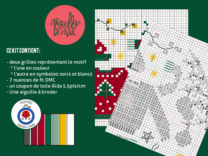 Kit de Broderie : Bientôt Noël