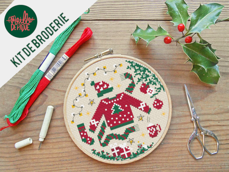 Kit de Broderie : Bientôt Noël