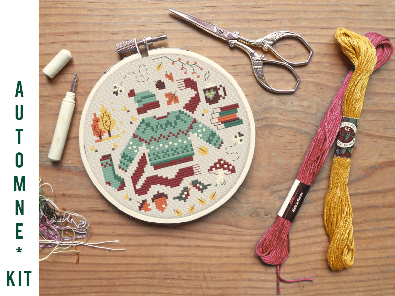Kit de Broderie : Saison d'Automne