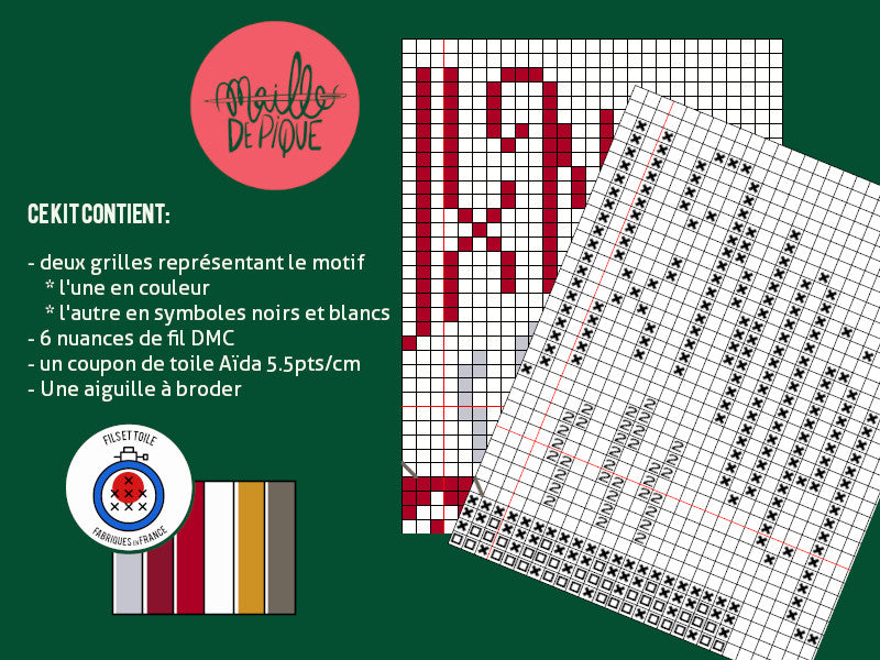 Kit de Broderie : Thé de Noël