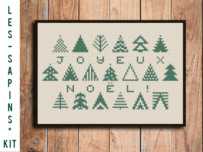Kit de Broderie : Mon Beau Sapin