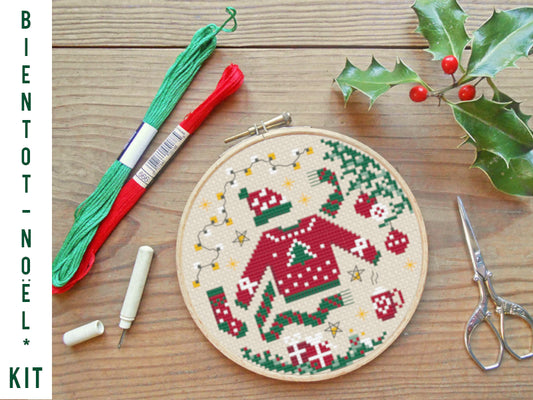 Kit de Broderie : Bientôt Noël