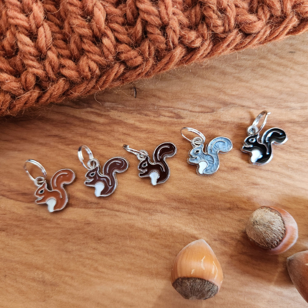 Marqueurs de mailles - Ecureuils