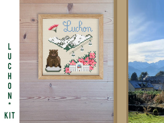 Kit de Broderie : Souvenirs de Luchon