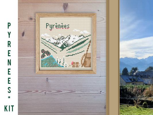 Kit de Broderie : Rando dans les Pyrénées