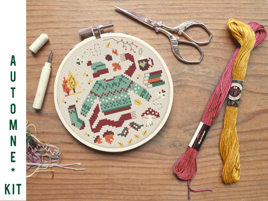 Kit de Broderie : Saison d'Automne