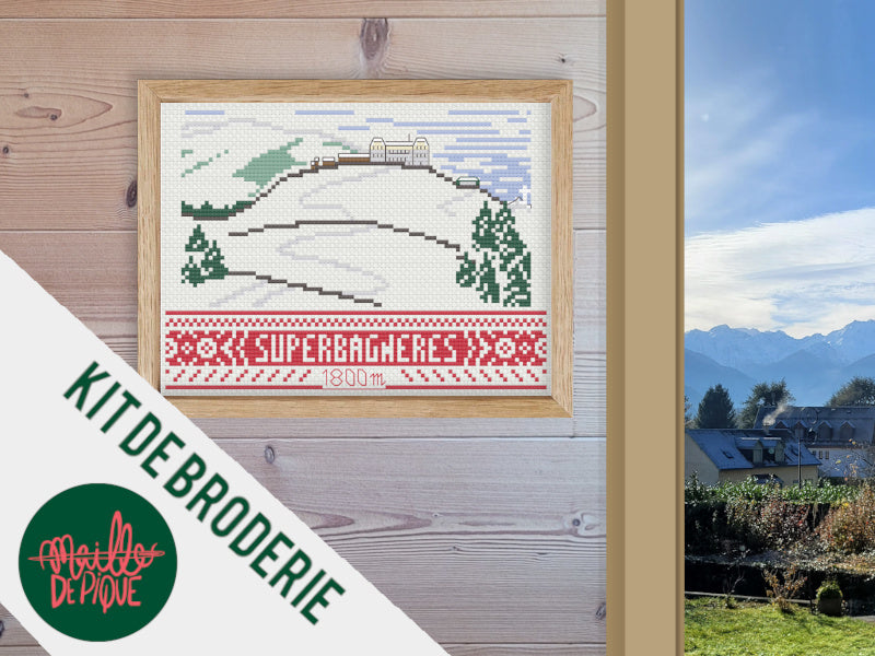 Kit de Broderie : Luchon Superbagnères