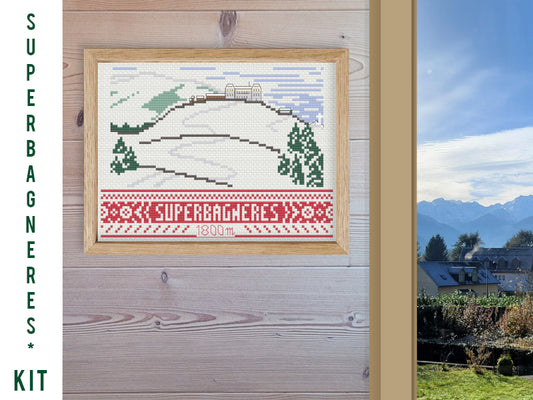 Kit de Broderie : Luchon Superbagnères