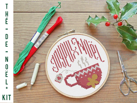 Kit de Broderie : Thé de Noël