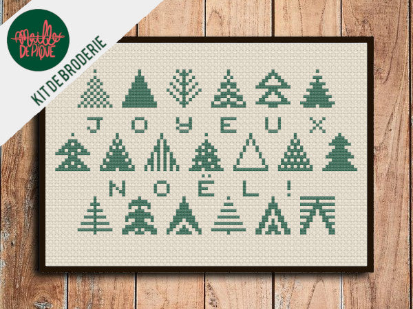 Kit de Broderie : Mon Beau Sapin